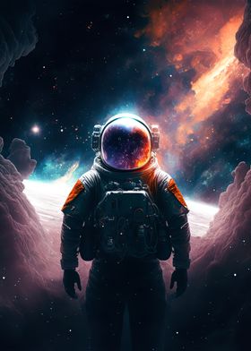 astronaut in space