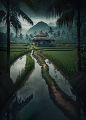 Vietnamese Rice Field