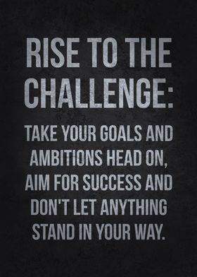 Rise To The Challenge