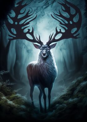 Reindeer in the Forest