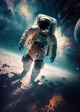 astronaut in space