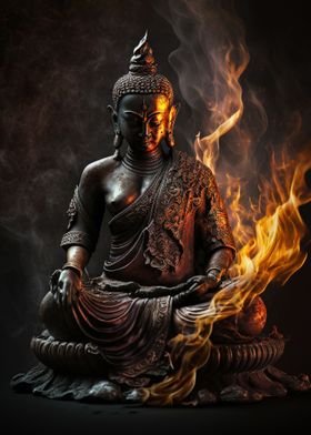 Meditating Buddha statue