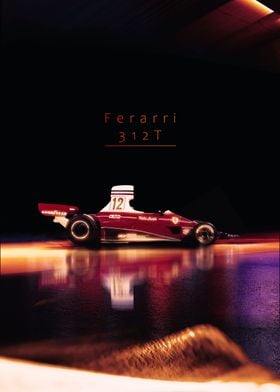 Ferrari 312T F1 Car Poster