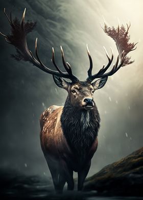 Reindeer in the Forest