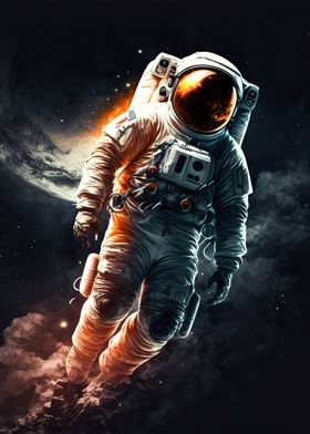 astronaut in space