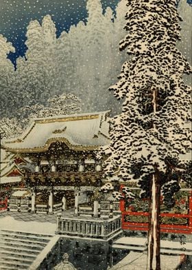 Ukiyo e Yomeimon Gate