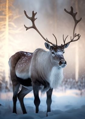 Reindeer in the Forest