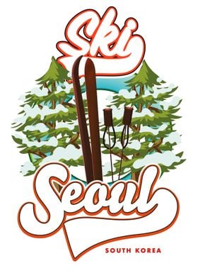 Seoul South Korea Ski logo