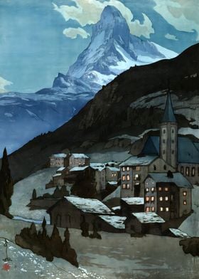 Ukiyo e Matterhorn