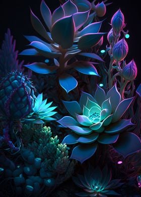 Magic Glowing Succulents
