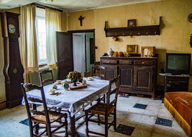 An old dining room