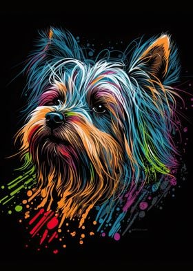 Yorkshire Terrier Colorful