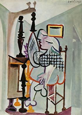 woman by the dresser 1936