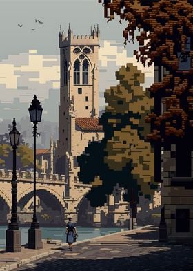 Avignon pixel art 