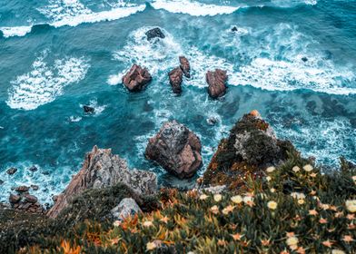 Blue Ocean Cliff Portugal