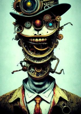 Steampunk Evil Clown  3