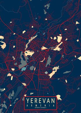 Yerevan City Map Hope