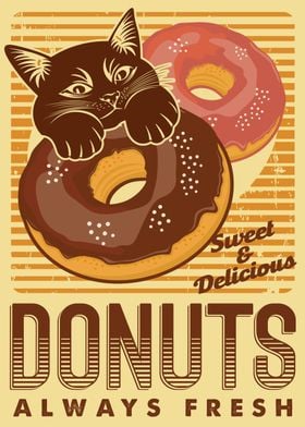 Cat donuts always fresh