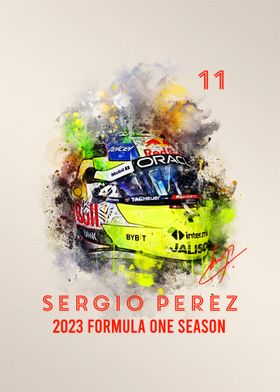 Sergio Perez Helmet 2023