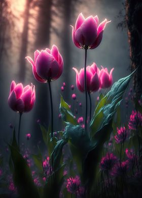 Tulip flowers