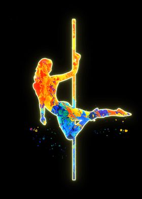 Pole Dancer Woman Girl 