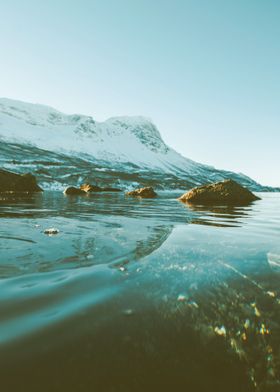 LAKE BEHIND THE MOUNTAIN