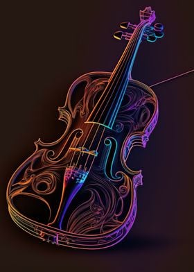 Violin music art 