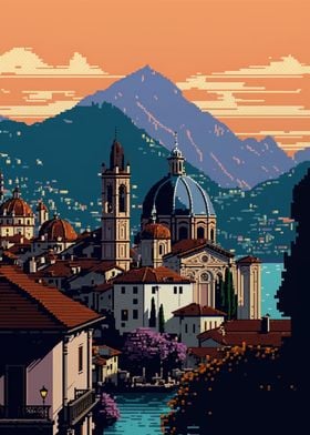 Lugano Pixel art