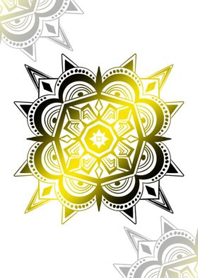 Mandala Black Yellow 