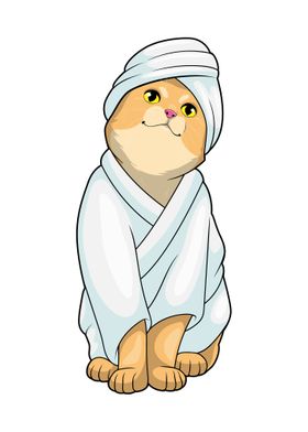 Cat Bath Bathrobe