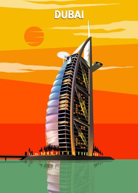 Dubai Art Poster Design