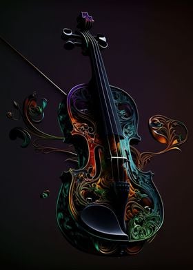 Violin music art 