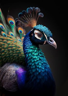 Magnificent peacock
