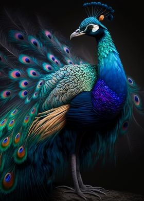Magnificent peacock