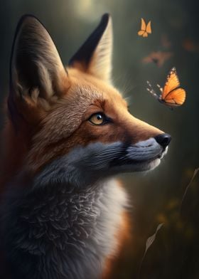 Fox Fantasy Butterfly