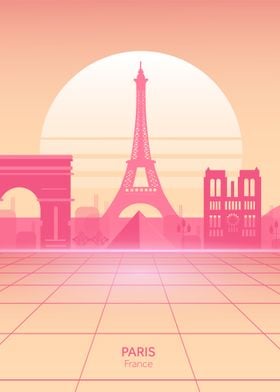 Paris Pastel Vaporwave