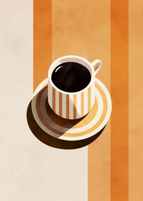 70s Striped Espresso Vibes