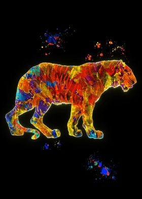 Neon tiger