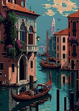  Venice Pixel art