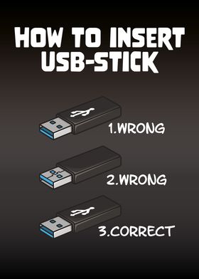 How To Insert USB Stick