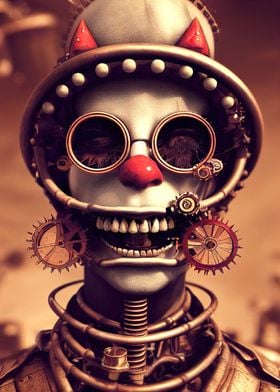 Steampunk Evil Clown 12