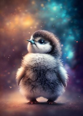 Magic Winter Baby Penguin