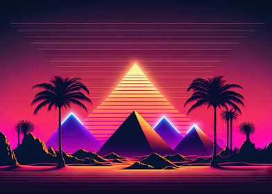 Neon Dreams of the Pharaoh