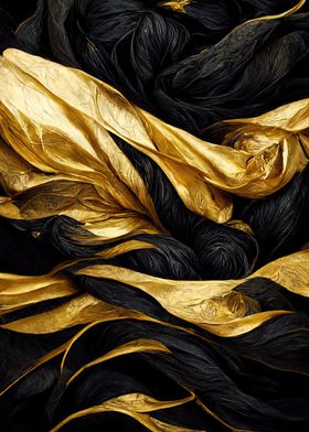 Black and Gold Entwined