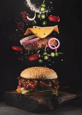 Spicy jalapen burger