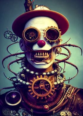 Steampunk Evil Clown 13