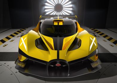 bugatti bolide yellow 