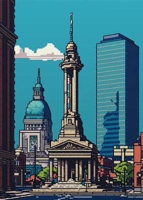 Indianapolis Pixel art