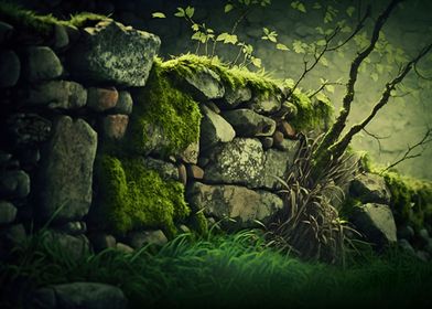 Mossy Wall 01