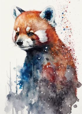 Red Panda Watercolor